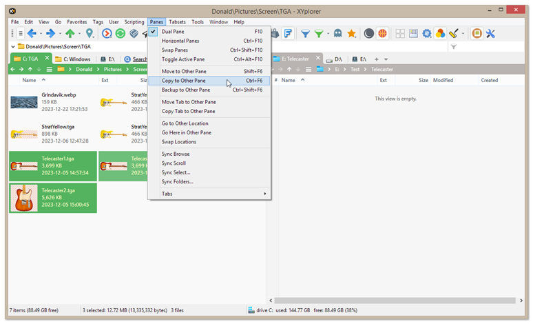 複製到另一窗格（之前）